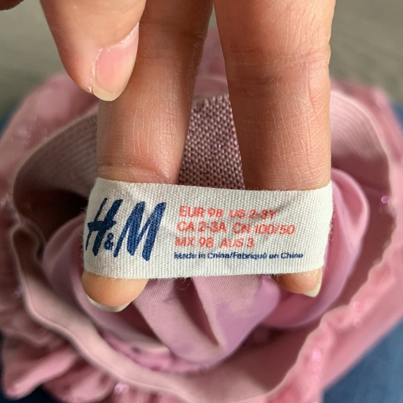 4/$12 👧🏻 H&M girls tulle skirt pink size US 2-3Y - Picture 2 of 3